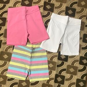 Girls Spotted Zebra Bike Shorts Bundle (3-Pack) – Size XS (4/5)
